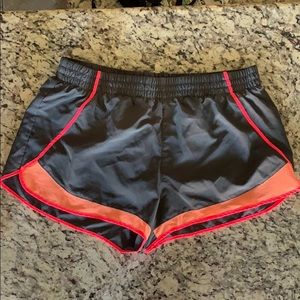 Grey and coral running shorts!